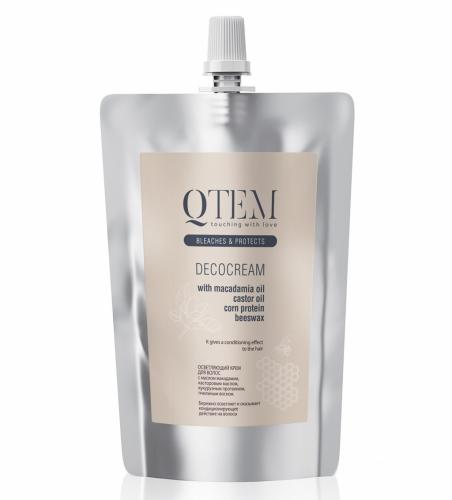 Кьютэм Осветляющий крем для волос Decocream с маслом макадамии, 500 мл (Qtem, Color Service)