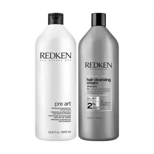 Редкен Набор (очищающий уход Pre Art Treatment 1000 мл + шампунь для глубокой очистки волос и кожи головы 1000 мл) (Redken, Уход за волосами, Cleansing)