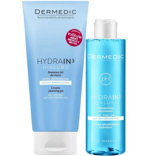 Дермедик Программа Hydrain очищение: гель 200 мл + тоник 200 мл (Dermedic, Hydrain), фото-6