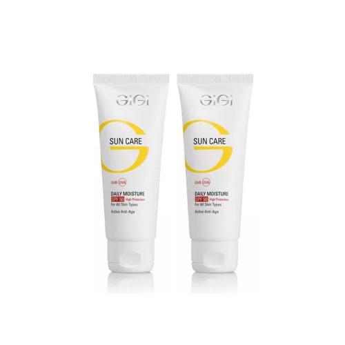 ДжиДжи Крем увлажняющий защитный антивозрастной SPF 50, 75 мл х 2 шт (GiGi, Sun Care)