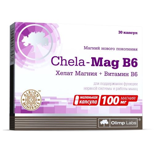 Биологически активная добавка Chela-Mag B6 690 мг, 30 капсул (Витамины и Минералы)
