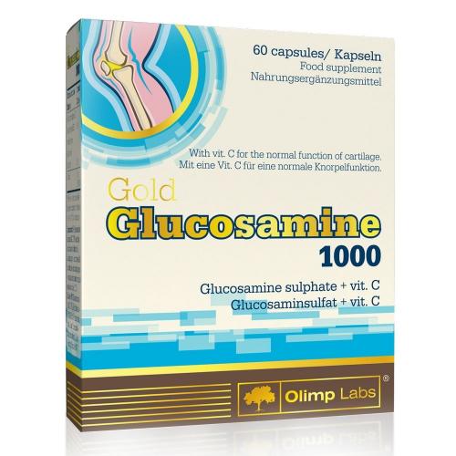 Олимп Лабс Специализированный пищевой продукт питания для спортсменов Gold Glucosamine 1000 1150 мг, 60 капсул (Olimp Labs, Суставы и кости)