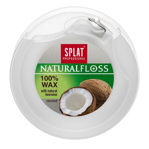 Сплат Объемная зубная нить Natural Wax с ароматом кокоса, 40 м (Splat, Professional)
