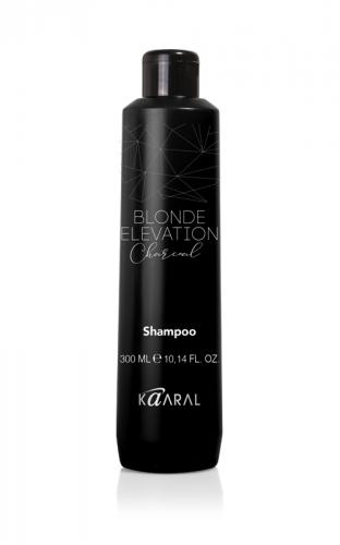 Каарал Черный угольный тонирующий шампунь для волос, 300 мл (Kaaral, Blonde Elevation, Charcoal)