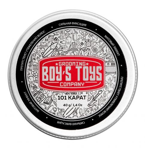 Бойс Тойс Паста для укладки волос высокой фиксации с низким уровнем блеска 101 Karat Strong Hold Matte Paste, 40 г (Boys Toys, Стайлинг), фото-3