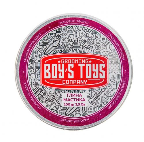 Бойс Тойс Глина для укладки волос высокой фиксации с низким уровнем блеска Strong Hold Clay Putty, 100 г (Boys Toys, Стайлинг), фото-3