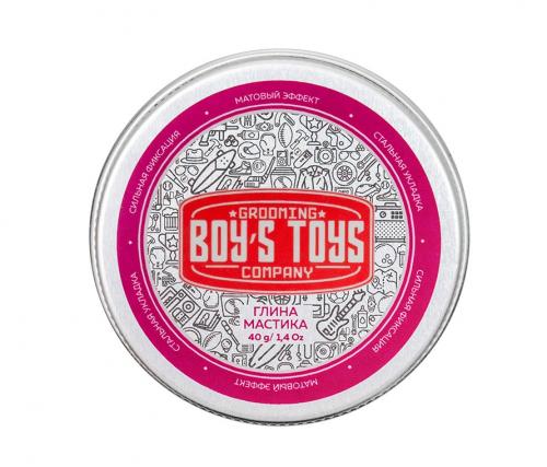 Бойс Тойс Глина для укладки волос высокой фиксации с низким уровнем блеска Strong Hold Clay Putty, 40 г (Boys Toys, Стайлинг), фото-3