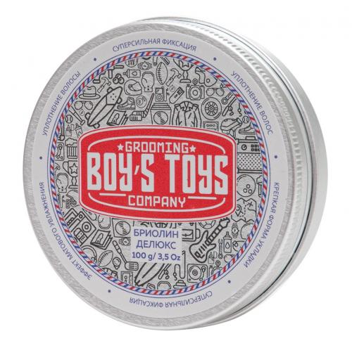 Бойс Тойс Бриолин для укладки волос сверх сильной фиксации со средним уровнем блеска Deluxe Oil Based Clay, 100 г (Boys Toys, Стайлинг)