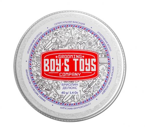 Бойс Тойс Бриолин для укладки волос сверх сильной фиксации со средним уровнем блеска Deluxe Oil Based Clay, 40 г (Boys Toys, Стайлинг)