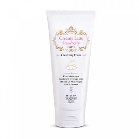 Миша Очищающая пенка для лица Cleansing Foam Strawberry, 172 мл (Missha, Cremy Latte)