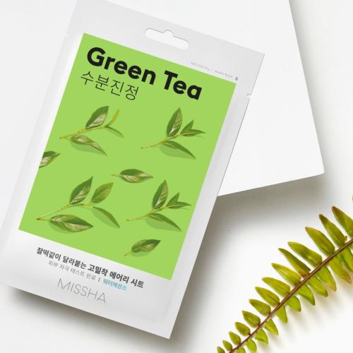 Миша Тканевая маска для лица Green Tea (Missha, Маски, Airy Fit Sheet Mask), фото-4