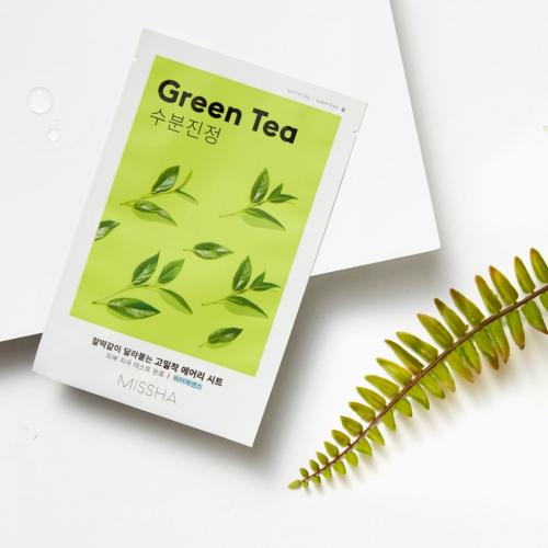 Миша Тканевая маска для лица Green Tea (Missha, Маски, Airy Fit Sheet Mask), фото-7