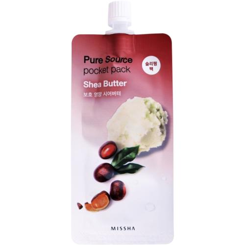 Миша Увлажняющая маска для лица Shea Butter, 10 мл (Missha, Маски, Pure Source Pocket Pack)