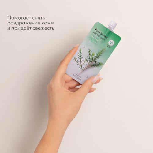 Миша Увлажняющая маска для лица Pure Source Pocket Pack Tea Tree, 10 мл (Missha, Маски, Pure Source Pocket Pack), фото-3