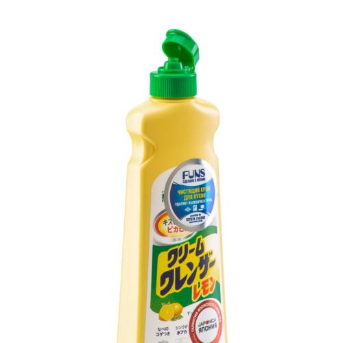 Фанс Чистящий крем для кухни и посуды с ароматом лимона, 400 г (Funs, Для уборки), фото-2