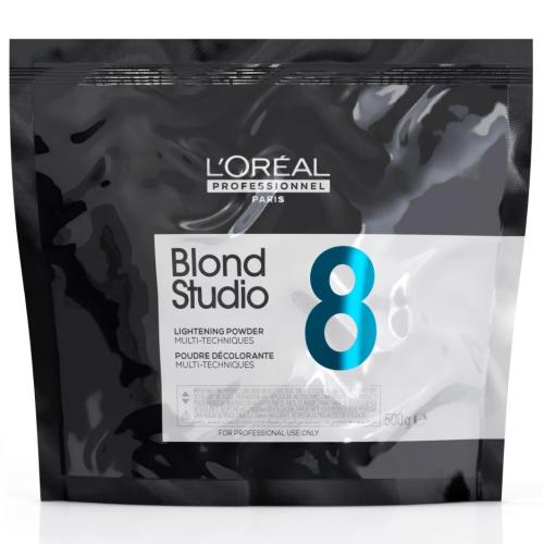 Лореаль Профессионель Пудра для мульти-техник Lightening Powder Multi-Techniques до 8 уровней осветления без бондинга, 500 г (L'Oreal Professionnel, Окрашивание, Blond Studio)