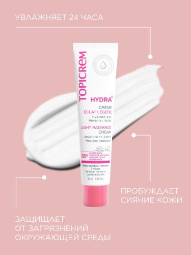 Топикрем Легкий увлажняющий крем-сияние, 40 мл (Topicrem, Hydra+ Чувствительная кожа лица), фото-4