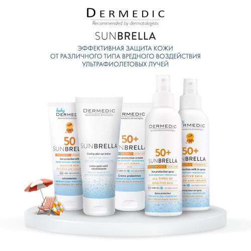 Дермедик Солнцезащитный крем для сухой и нормальной кожи SPF 50+, 50 г (Dermedic, Sunbrella), фото-6