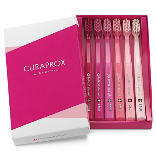 Курапрокс Набор ультрамягких зубных щеток Pink Edition, 6 штук (Curaprox, Наборы)