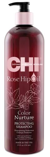 Чи Шампунь с маслом дикой розы &quot;Поддержание цвета&quot;, 739 мл (Chi, Rose Hip Oil)