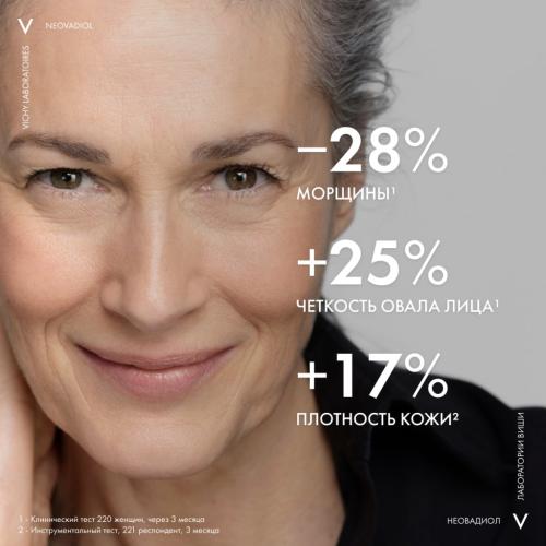Виши Восстанавливающий и ремоделирующий контуры лица дневной крем для кожи в период менопаузы, 50 мл (Vichy, Neovadiol), фото-5