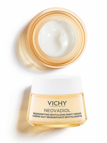 Виши Уплотняющий охлаждающий ночной крем для кожи в период пред-менопаузы, 50 мл (Vichy, Neovadiol), фото-2
