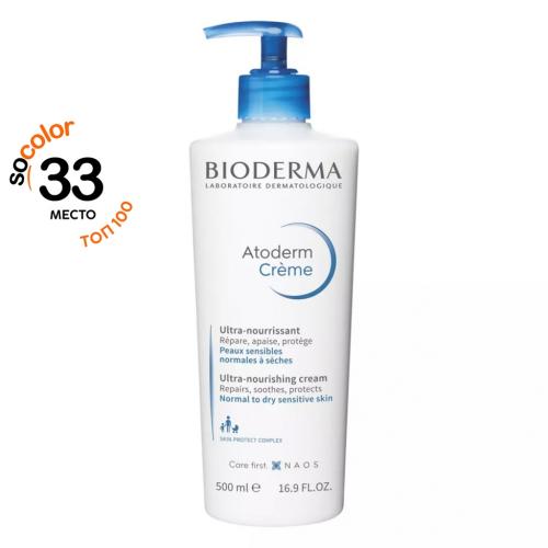 Биодерма Питательный увлажняющий крем для лица и тела Ultra, 500 мл (Bioderma, Atoderm)