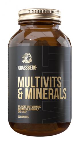 Грасберг Биологически активная добавка к пище Multivit &amp; Minerals, 60 капсул (Grassberg, )