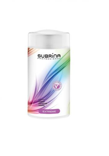 Субрина Профессионал Салфетки для удаления краски с кожи Extreme Colour removal wipes, 100 шт (Subrina Professional, Удаление краски с кожи Color Remover)