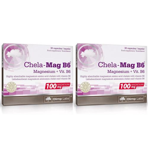 Олимп Лабс Chela-Mag B6 биологически активная добавка к пище, 690 мг, N60 х 2 шт (Olimp Labs, Витамины и Минералы)