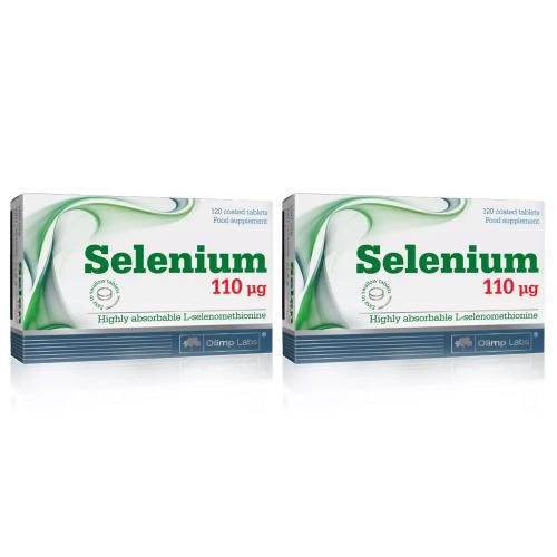 Олимп Лабс Биологически активная добавка Selenium 110 µg 180 мг, 2 х 120 таблеток (Olimp Labs, Витамины и Минералы)