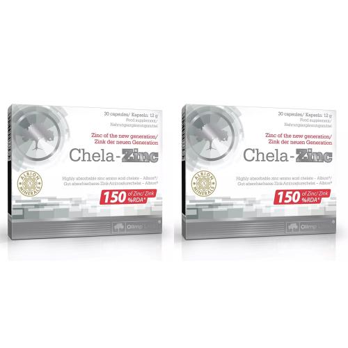 Олимп Лабс Биологически активная добавка к пище Chela-Zinc 490 мг, 2 х 30 капсул (Olimp Labs, Мужское здоровье)