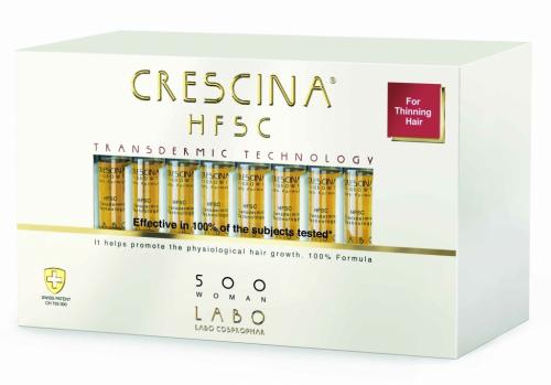 Кресцина 500 Лосьон для возобновления роста волос у женщин Transdermic Re-Growth HFSC, №40 (Crescina, Transdermic)