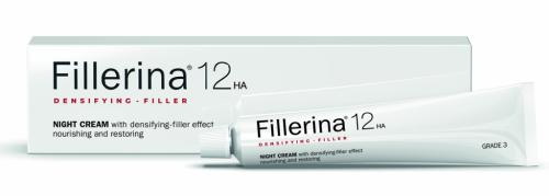 Филлерина Ночной крем для лица с укрепляющим эффектом уровень 3, 50 мл (Fillerina, 12 HA Densifying-Filler)
