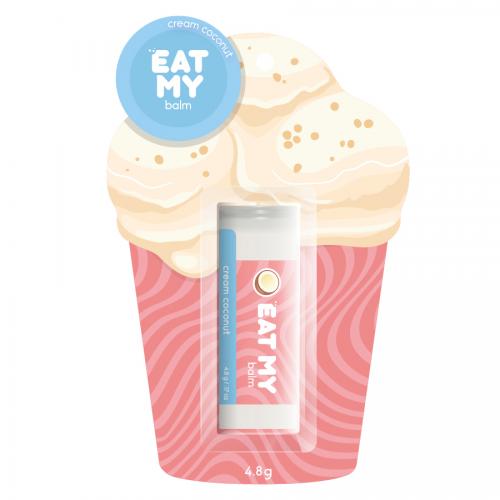 Ит Май Бальзам для губ &quot;Сливочный кокос&quot;, 4,8 г (Eat My, Ice Cream)