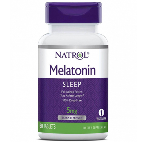 Натрол Мелатонин 5 мг, 60 таблеток (Natrol, Здоровый сон)