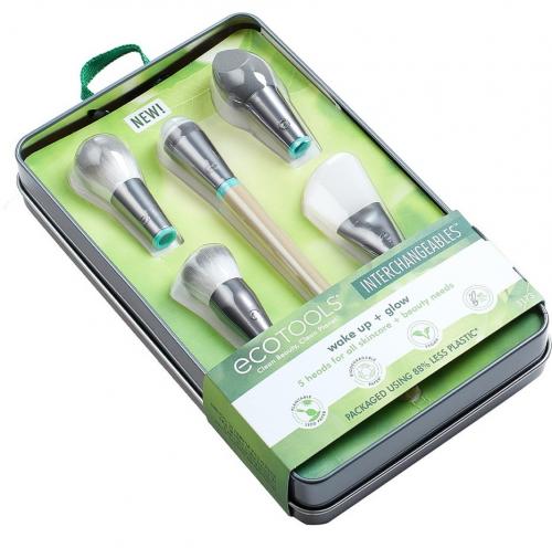 Эко Тулс Набор аксессуаров и кистей для макияжа Wake Up And Glow Brush Set (Eco Tools, Interchangeables), фото-5