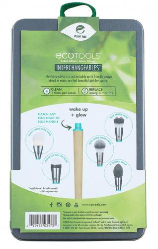 Эко Тулс Набор аксессуаров и кистей для макияжа Wake Up And Glow Brush Set (Eco Tools, Interchangeables), фото-6