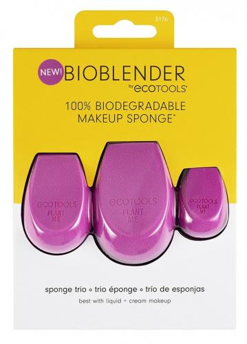 Эко Тулс Набор биоразлагаемых спонжей для макияжа Bioblender Makeup Sponge Trio (Eco Tools, Innovation), фото-4