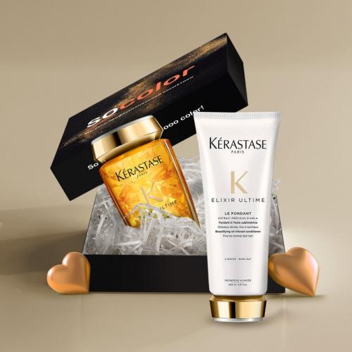 Соколор Бьюти Бокс Подарочный набор Kerastase Elixir Ultime (шампунь 250 мл + молочко 200 мл) (SocolorBeautyBox, Подарочные наборы)