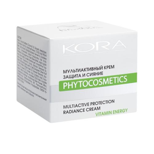 Мультиактивный крем защита и сияние c витаминным комплексом, 50 мл (Кора, Vitamin Energy), фото-2