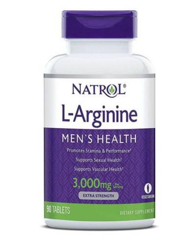 Натрол L-Аргинин 3000 мг, 90 таблеток (Natrol, Аминокислоты)