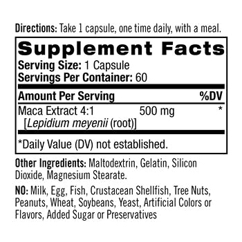 Натрол Экстракт маки 500 мг, 60 капсул (Natrol, Растительные продукты), фото-7