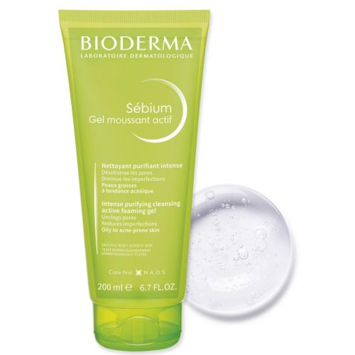 Биодерма Очищающий гель интенсивного действия Gel Actif, 200 мл (Bioderma, Sebium), фото-7