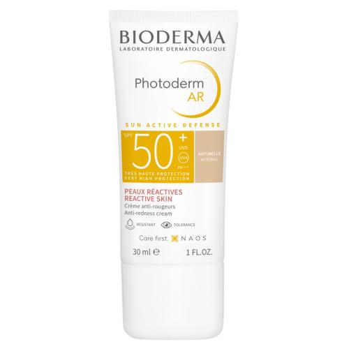 Биодерма Солнцезащитный крем с тоном для кожи с покраснениями AR SPF50+, 30 мл (Bioderma, Photoderm)