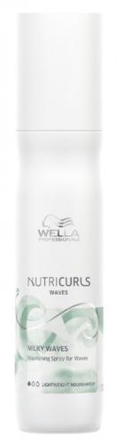 Велла Профессионал Nutricurls Milky Waves Nourishing Spray for Waves Легкое питательное несмываемое молочко-спрей для создания послушных и мягких локонов 150 мл (Wella Professionals, Уход за волосами)