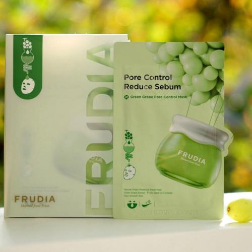 Фрудиа Маска для лица с зеленым виноградом, 10 шт х 20 мл (Frudia, Контроль себорегуляции), фото-4