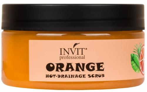 Инвит Горячий дренажный скраб для тела Orange Hot-Drainage, 200 мл (Invit, Invit Body Line Pro)