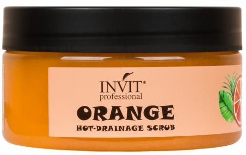 Инвит Горячий дренажный скраб для тела Orange Hot-Drainage, 200 мл (Invit, Invit Body Line Pro)