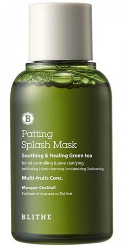Блайт Сплэш-маска для восстановления «Смягчающий и заживляющий зеленый чай» Soothing and Healing Green Tea Mask, 70 мл (Blithe, Patting Splash)